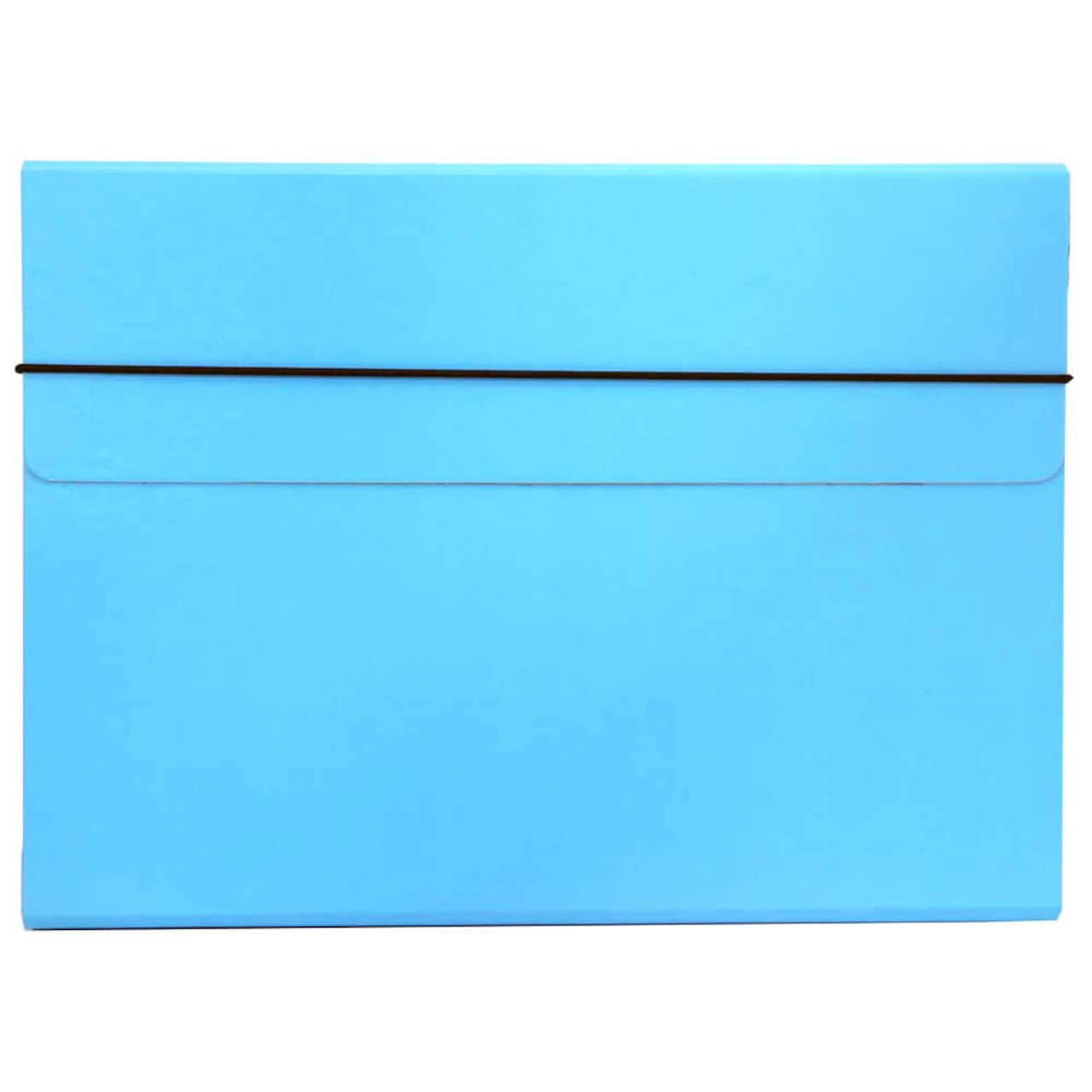 JAM Paper Strong Thin Portfolio Carrying Case with Elastic Band Closure